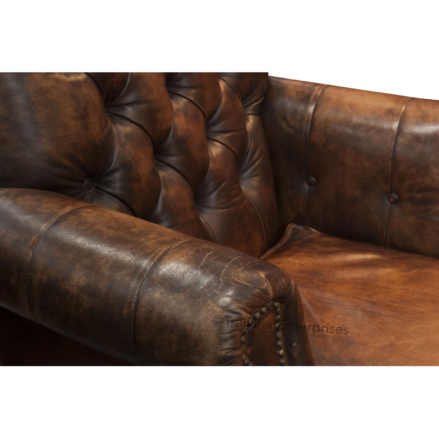 councill vintage leather executive chair aptdeco