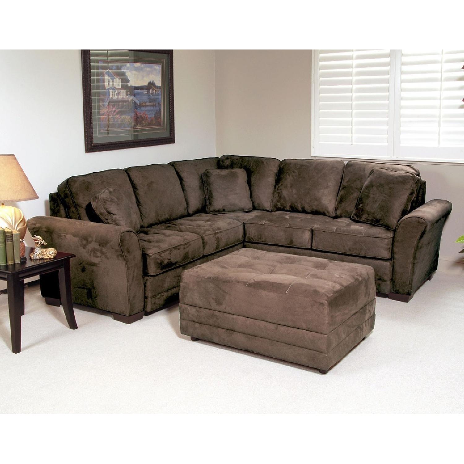 Serta Upholstery Padded Walnut 2-Piece Sectional Sofa - image-3