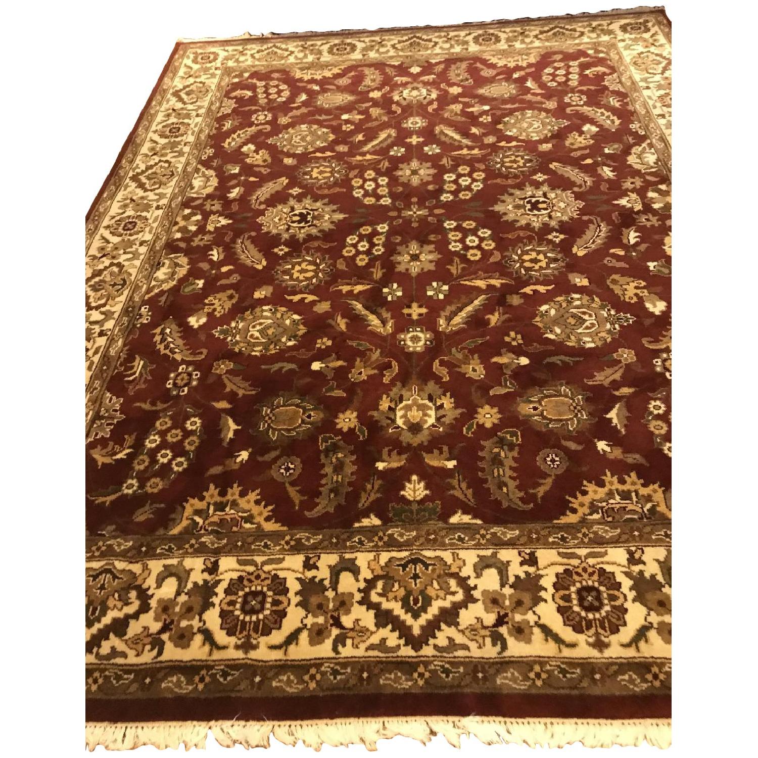 Indian Wool/Cashmere Area Rug - AptDeco