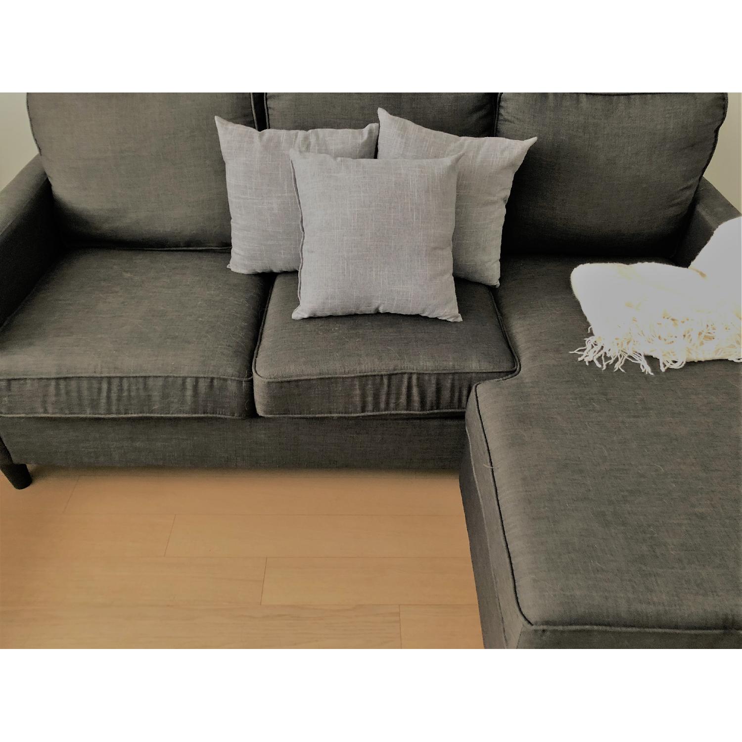 Bob's Malibu Charcoal Grey 2-Piece Sectional Sofa - image-2