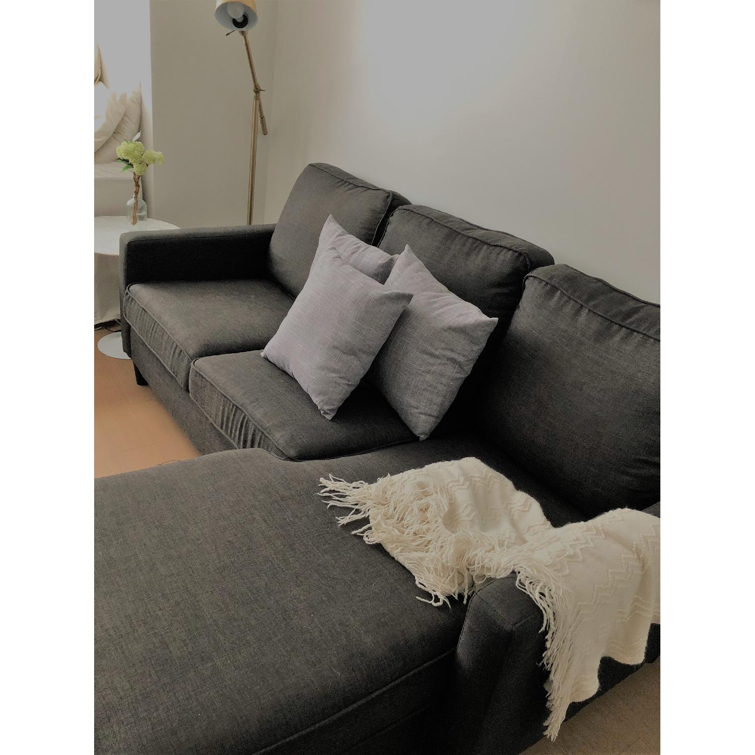 Bob's Malibu Charcoal Grey 2-Piece Sectional Sofa - image-3