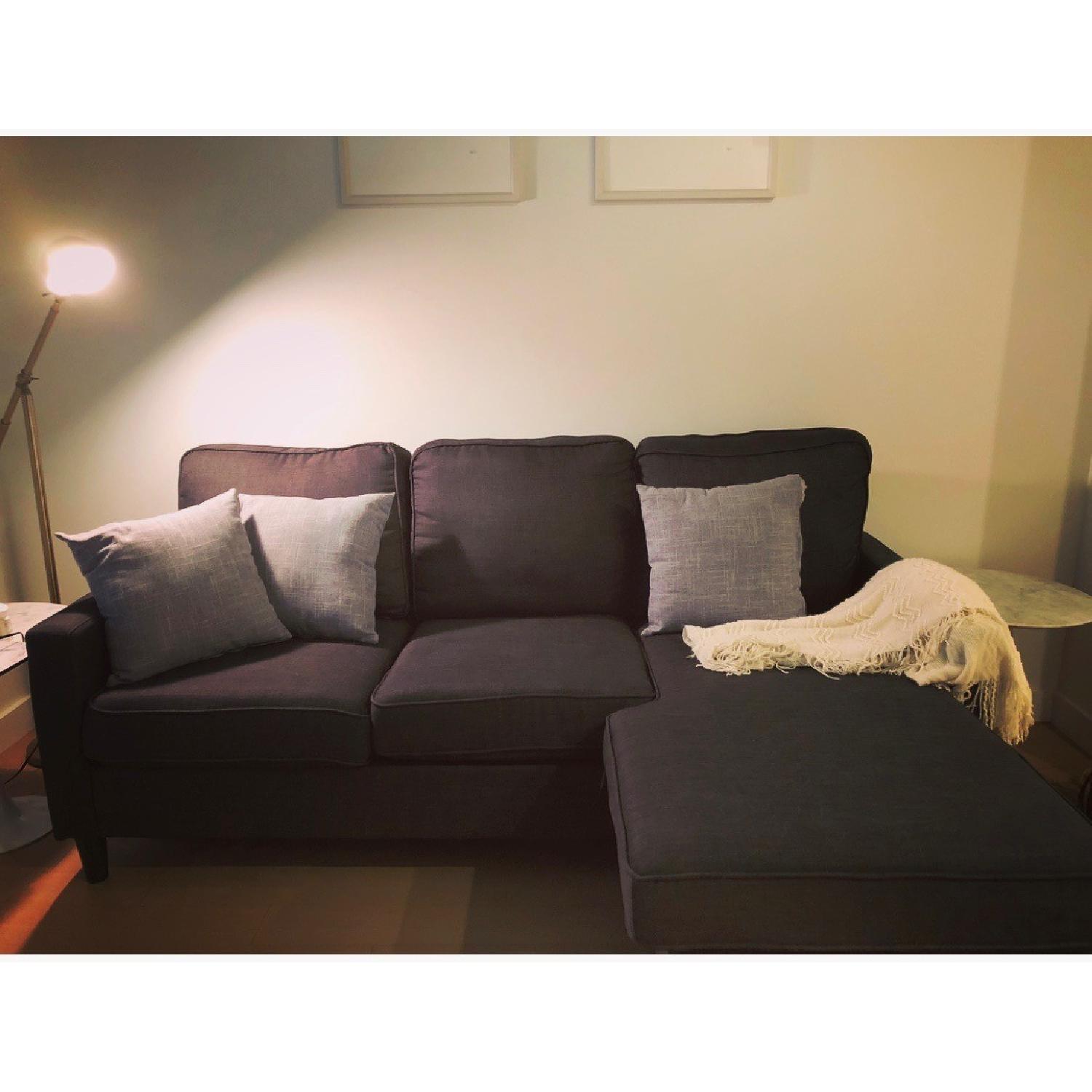 Bob's Malibu Charcoal Grey 2-Piece Sectional Sofa - image-4