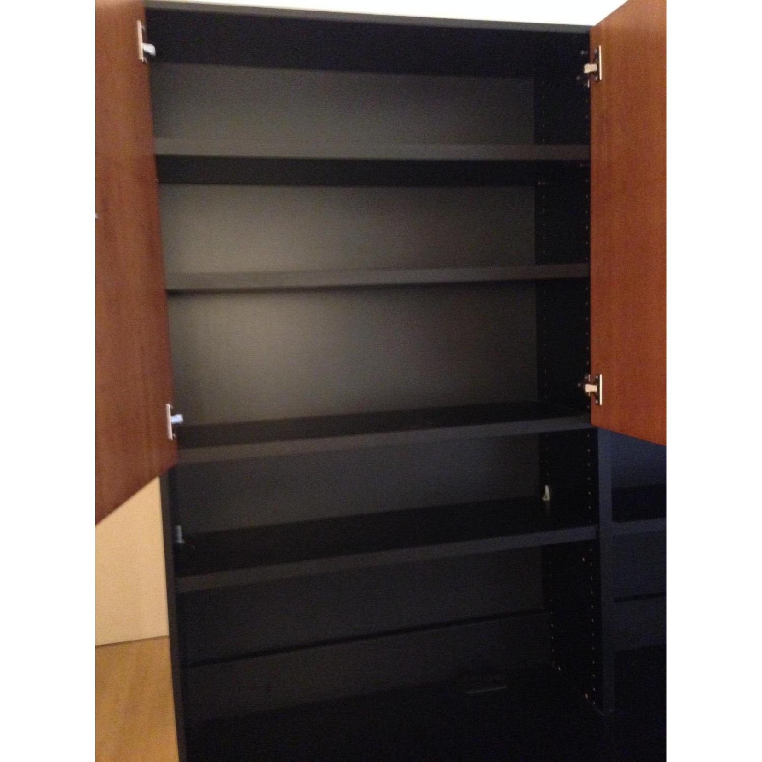 Techline Wall Unit w / Desk Shelves & 2 File Cabinets - image-6