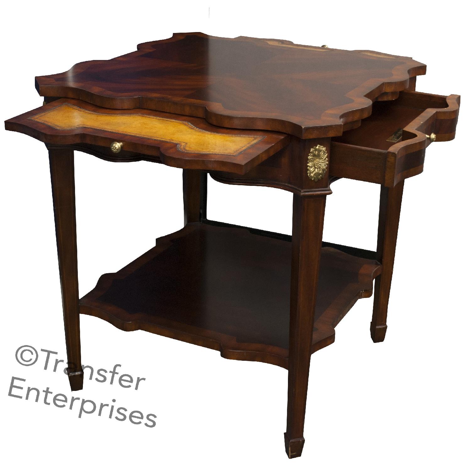 Maitland-Smith Aged Regency Serpentine End Table - image-2