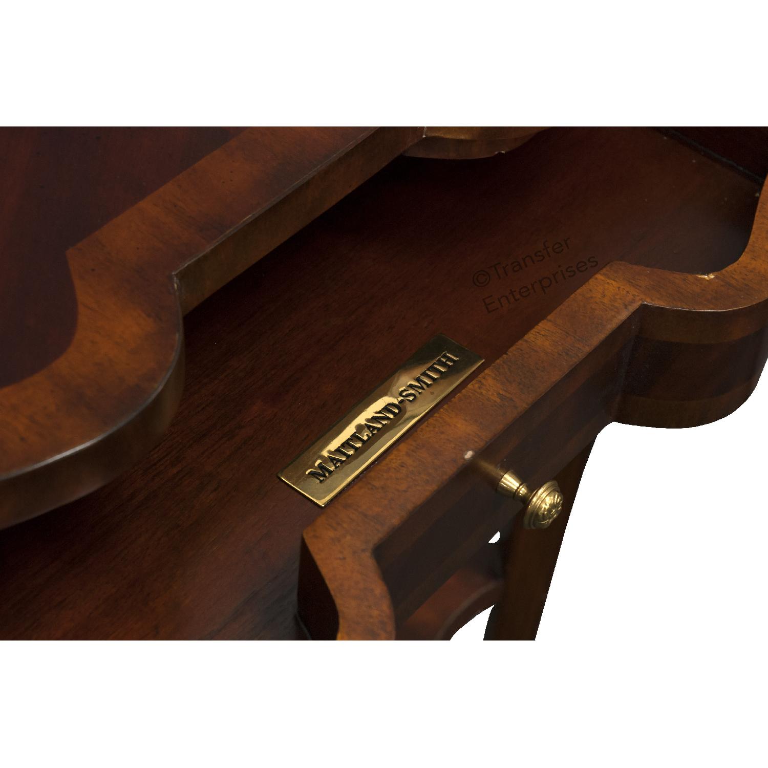 Maitland-Smith Aged Regency Serpentine End Table - image-3