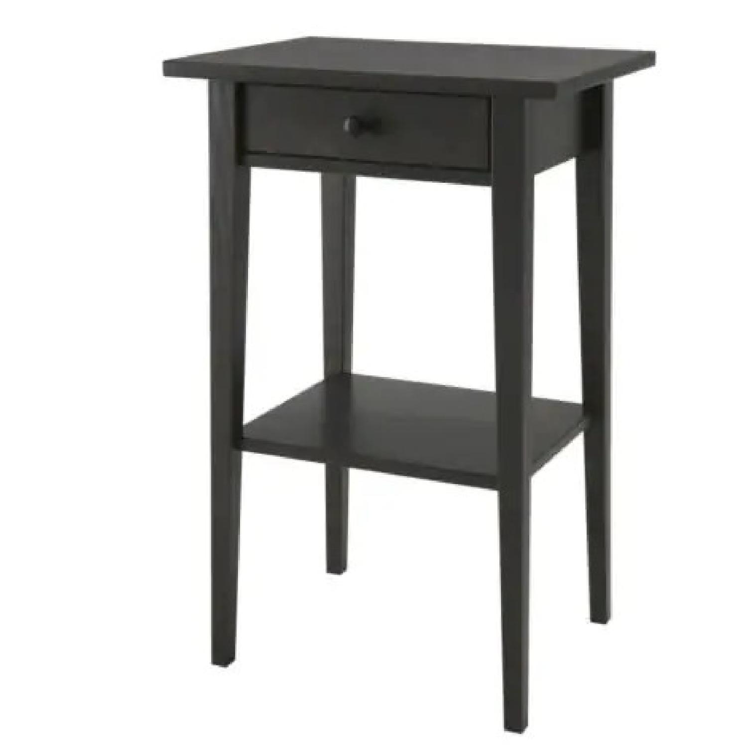 Ikea Hemnes Nightstand in Black-Brown - image-0