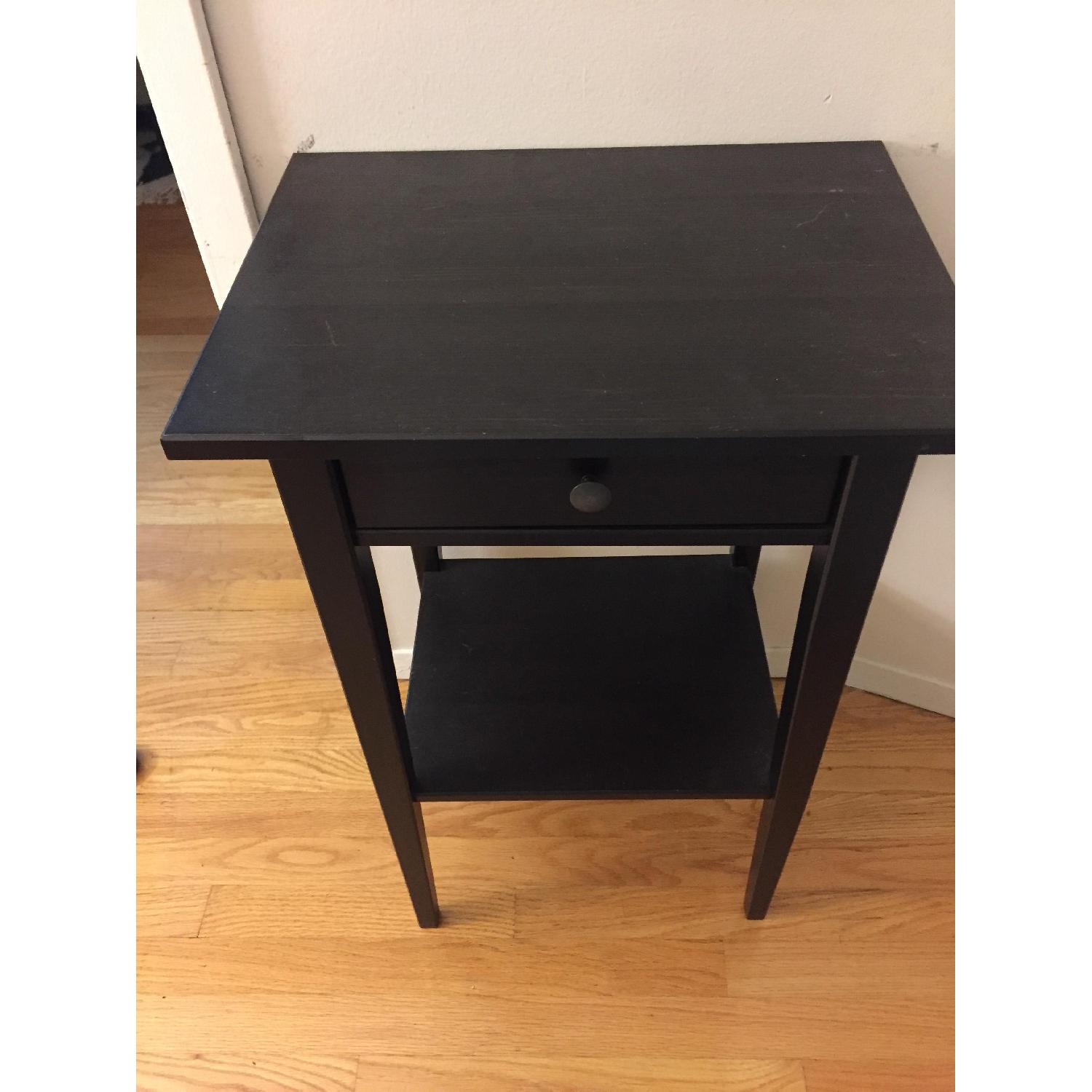 Ikea Hemnes Nightstand in Black-Brown - image-4