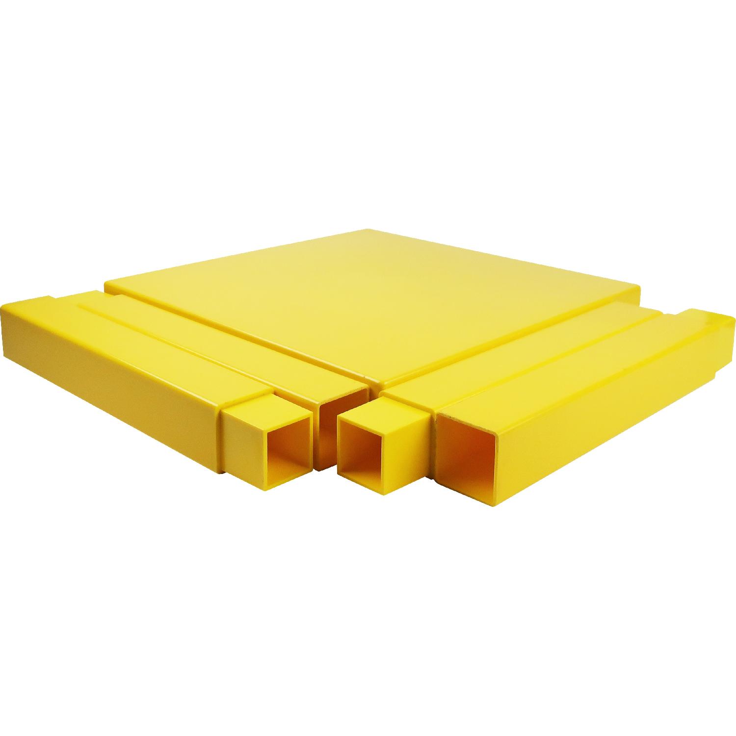 Vintage Yellow Plastic Side Table - image-6