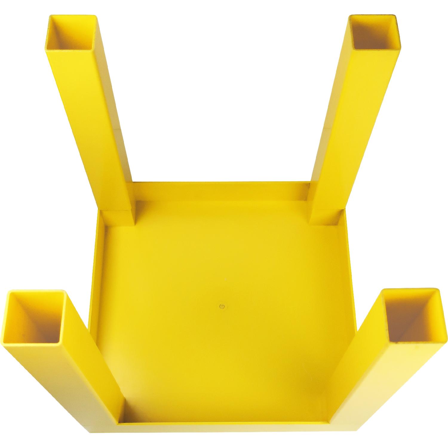 Vintage Yellow Plastic Side Table - image-7