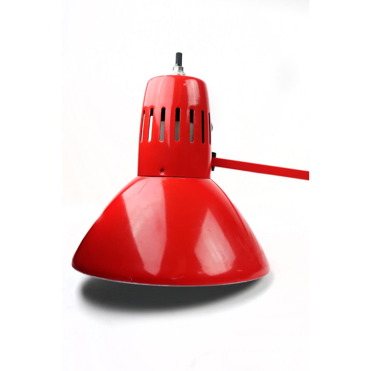 Vintage Red Architects Lamp - image-3