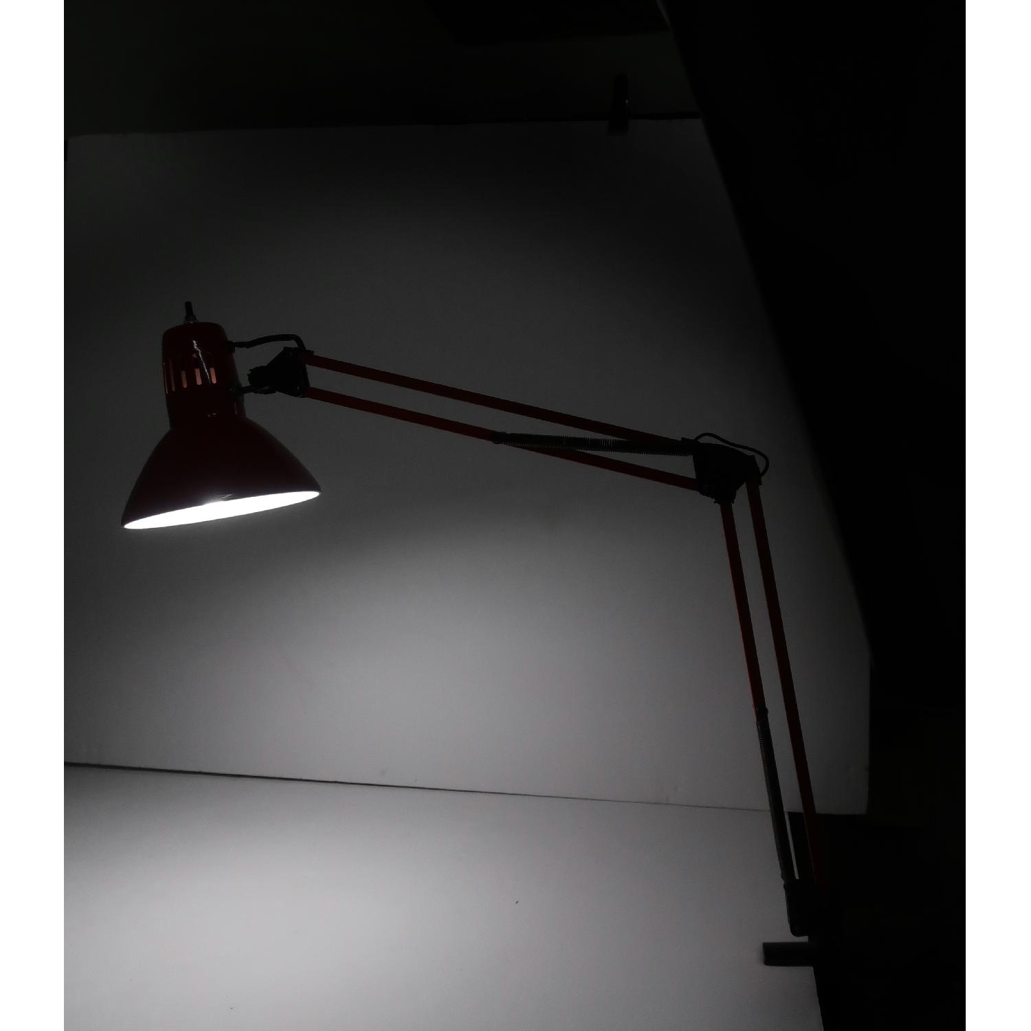 Vintage Red Architects Lamp - image-4