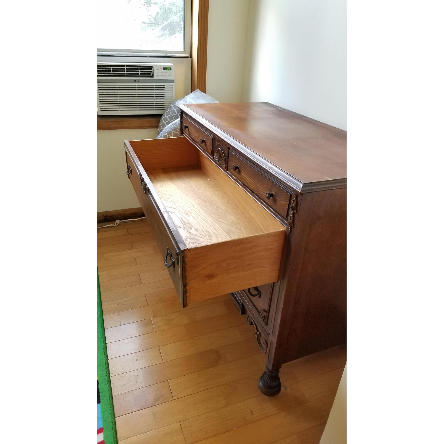 Antique Dark Wood Dresser - image-3