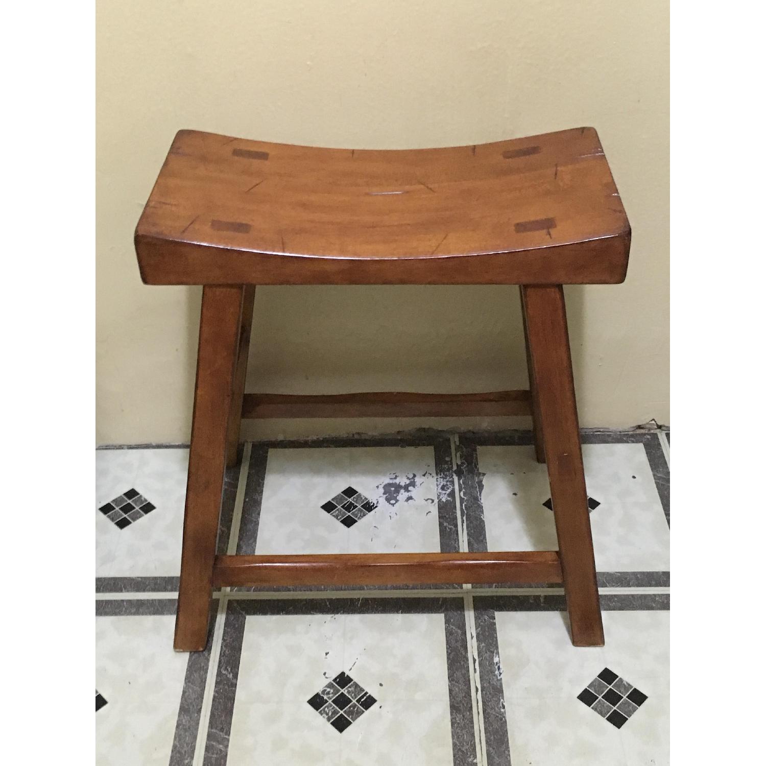 Pottery Barn Saddle Seat Stool - image-1