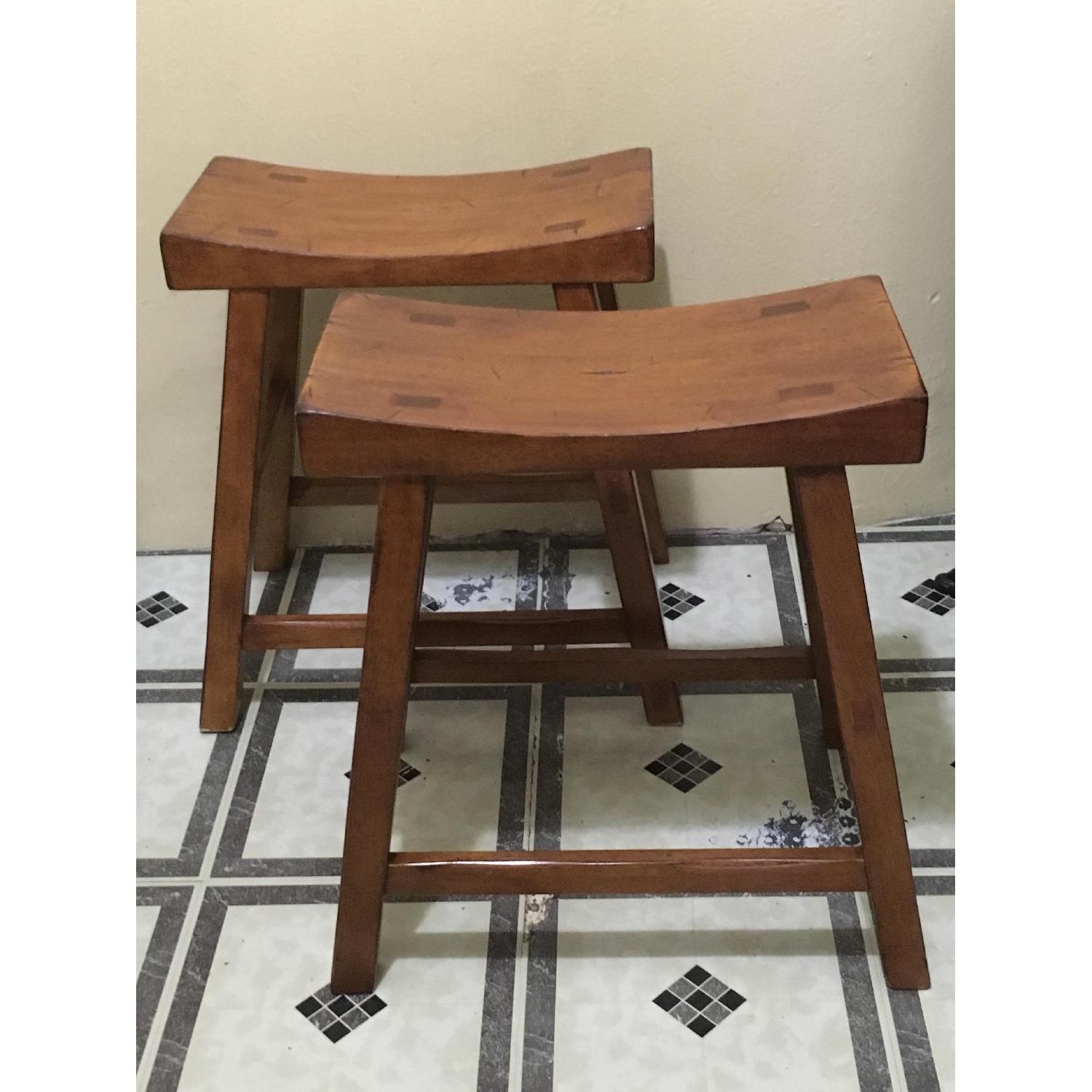 Pottery Barn Saddle Seat Stool - image-2