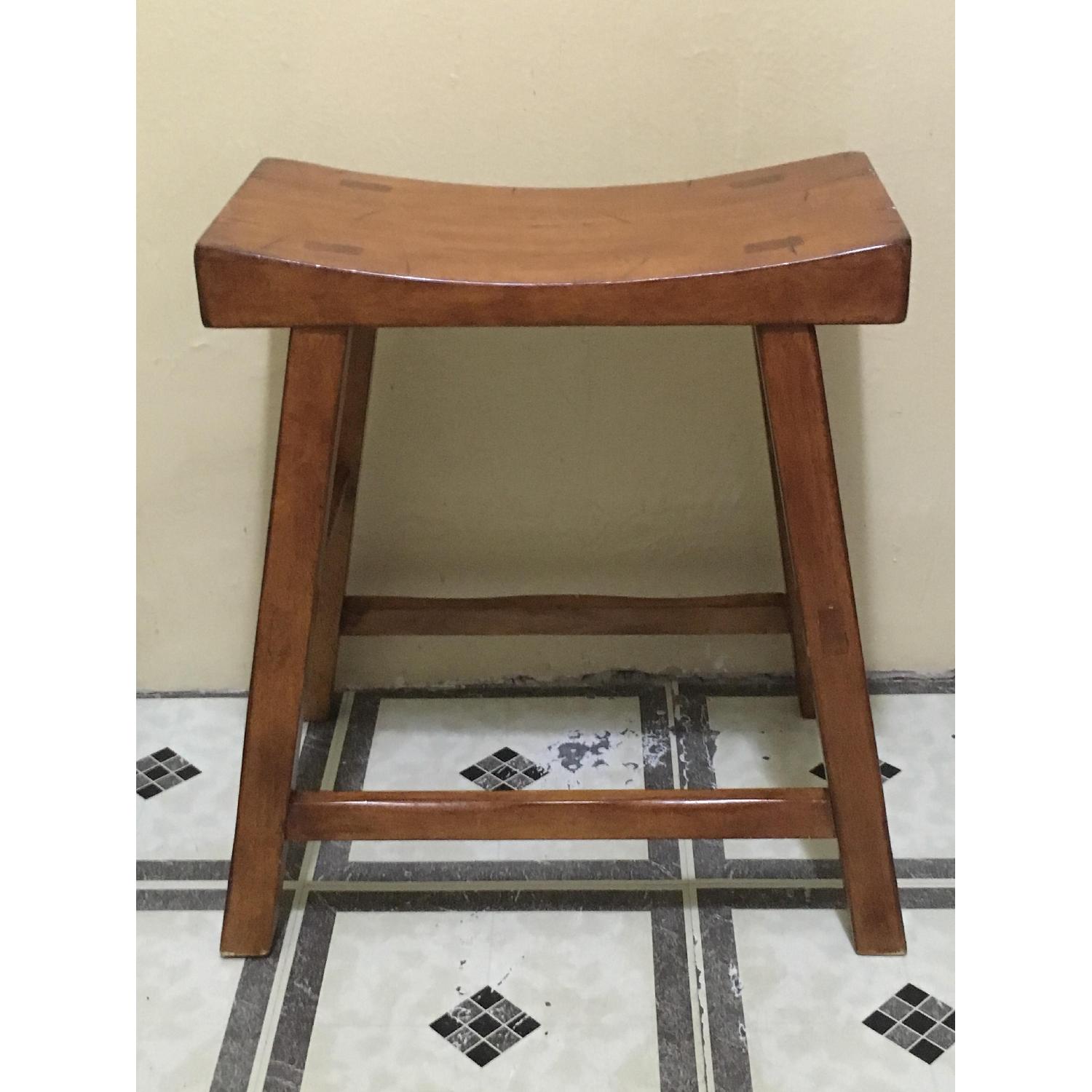 Pottery Barn Saddle Seat Stool - image-3
