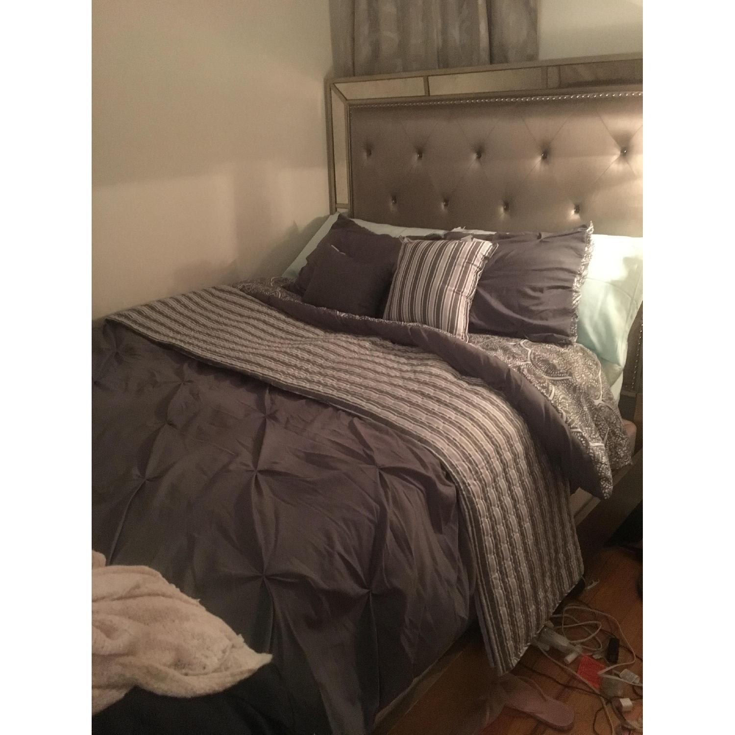 American Signature Furniture Angelina Upholstered Queen Bed - image-3