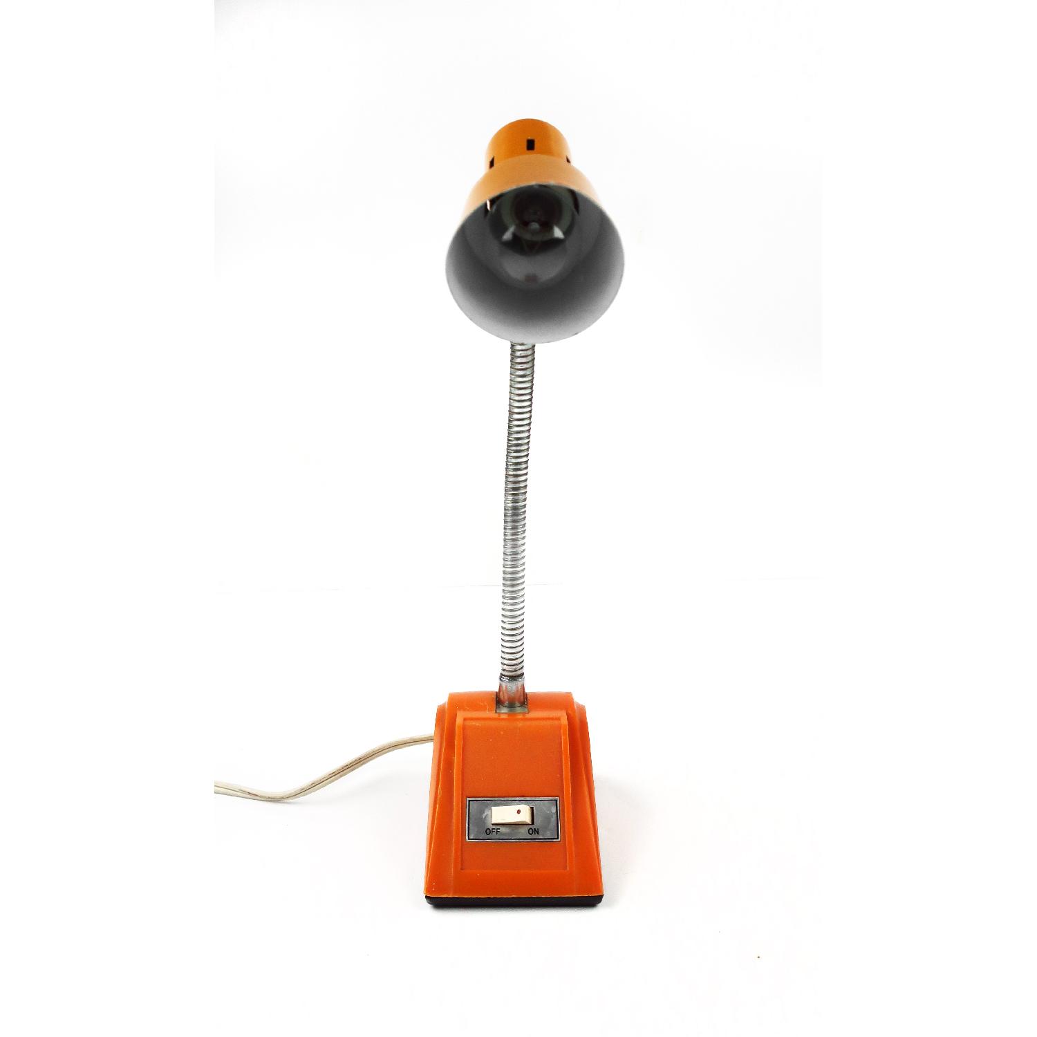 Vintage Orange Desk Lamp - image-2