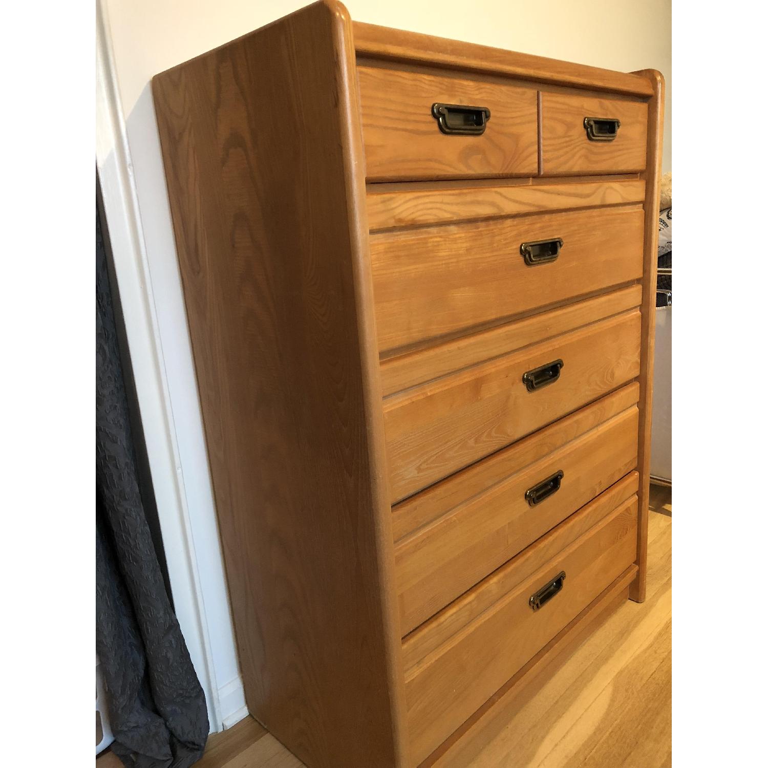 Vintage Solid Wood Tall Dresser - image-2