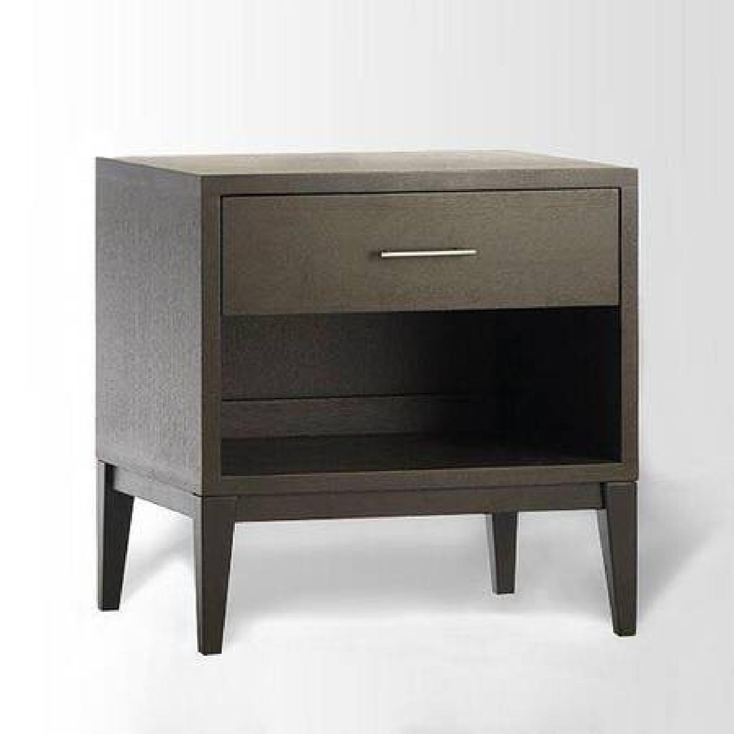 West Elm Narrow Leg End Table in Chocolate - image-1