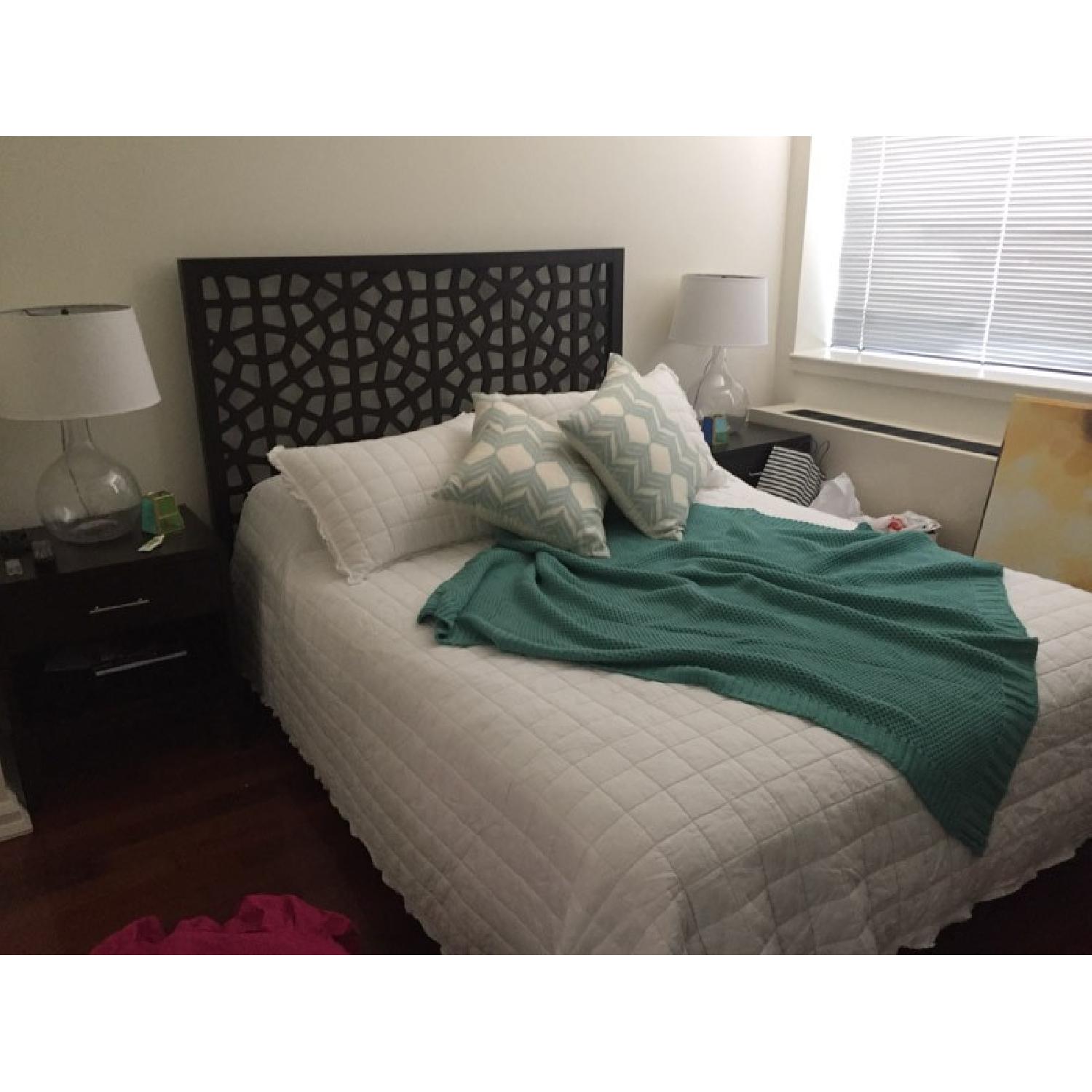 West Elm Narrow Leg End Table in Chocolate - image-3