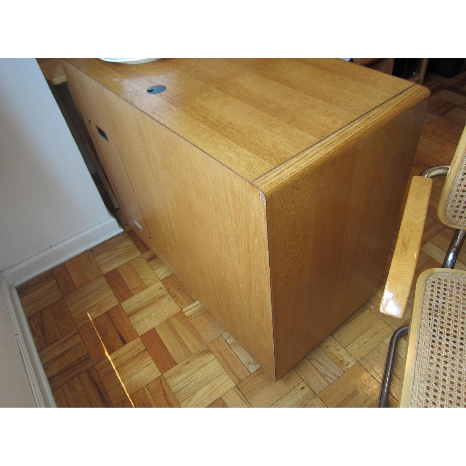 Martin Furniture Solid Oak Computer Desk w/ Keyboard Tray - image-5