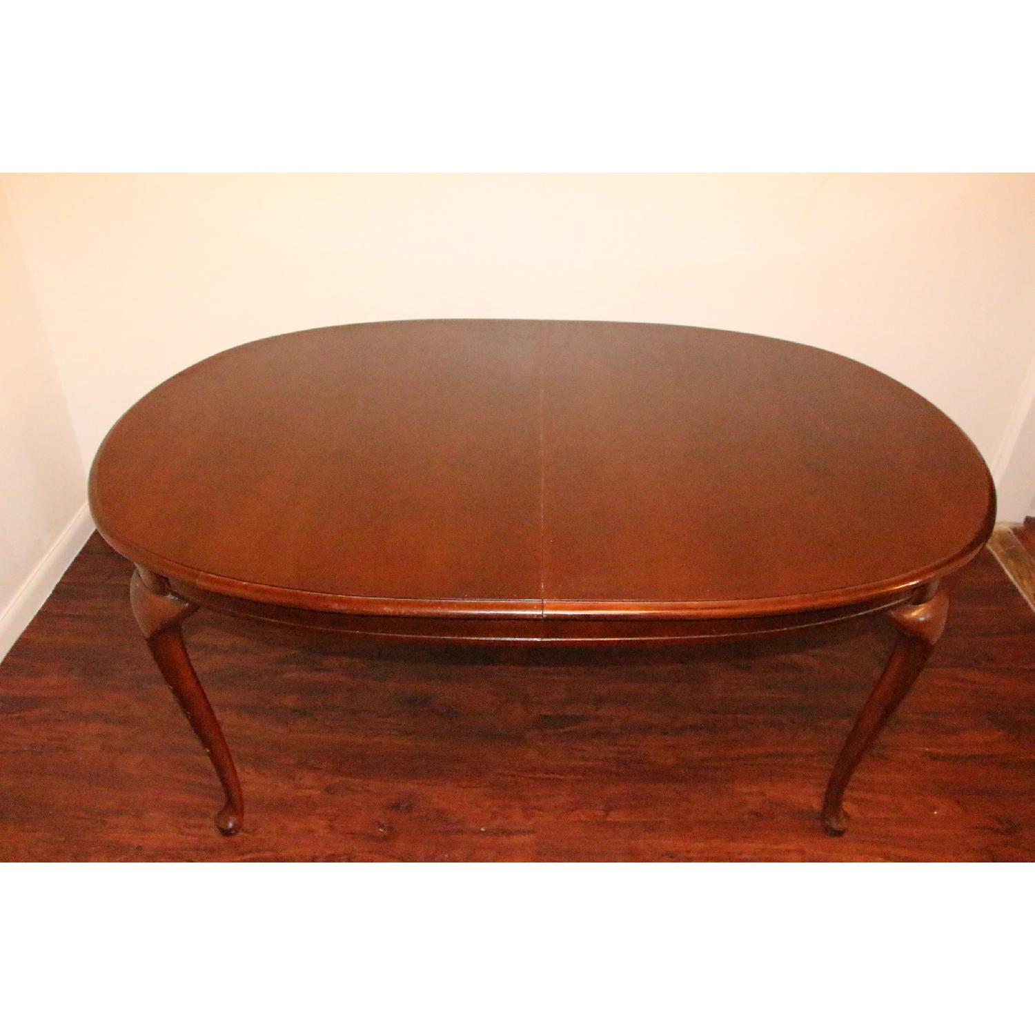 Thomasville Classic Antique Oval Extendable Dining Table - image-1