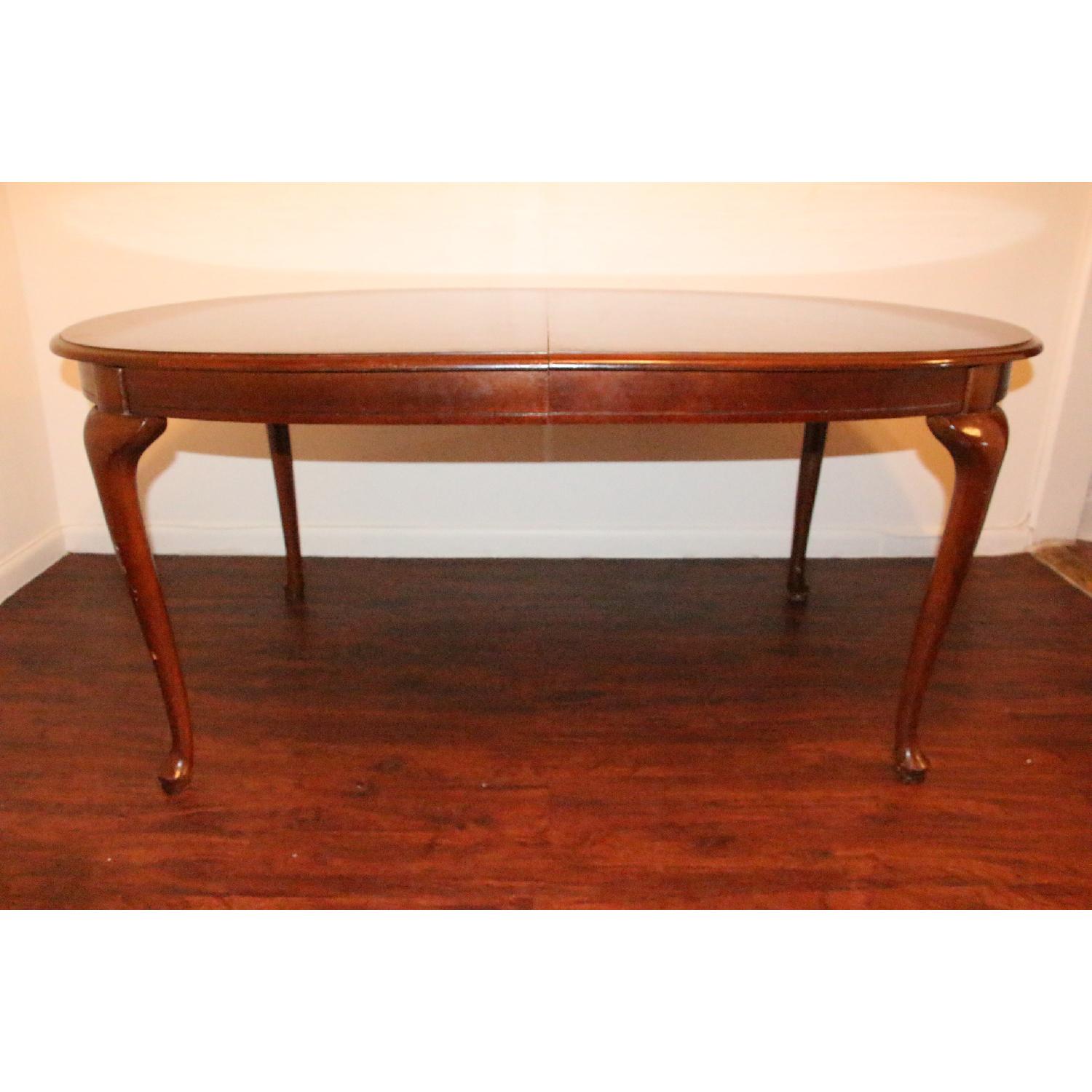 Thomasville Classic Antique Oval Extendable Dining Table - image-4