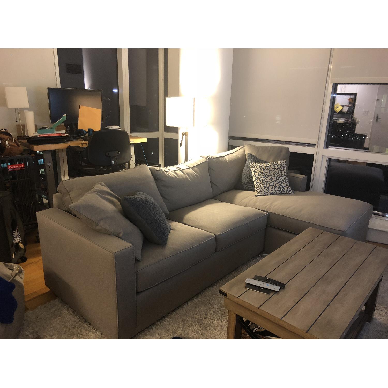 Room & Board York Reversible Chaise Sectional Sofa - image-1