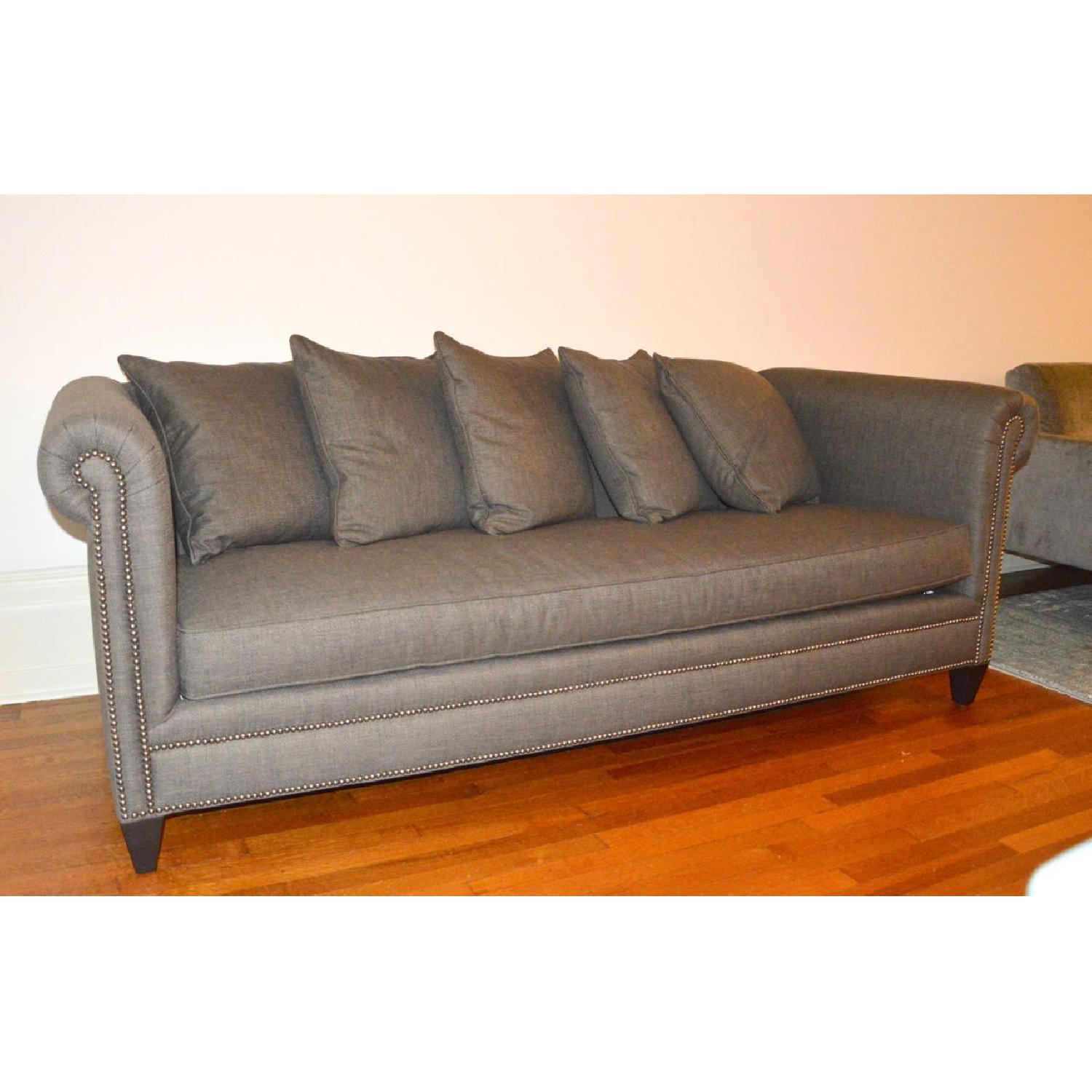 Crate & Barrel Durham Pillow Back Sofa - image-1