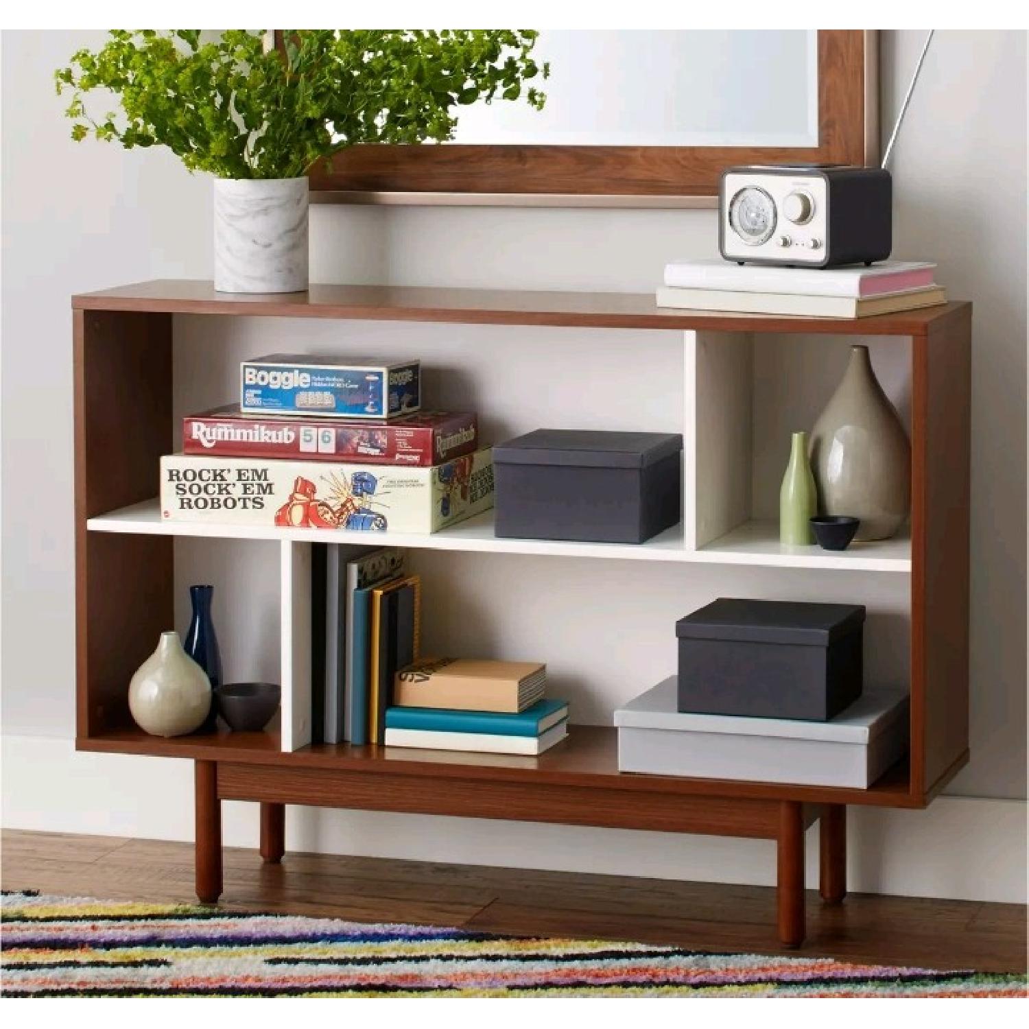 Novogratz Mid-Century Modern Style Baxter Console Bookcase - image-1