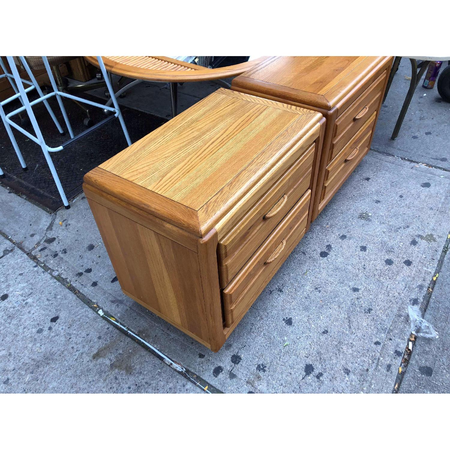 Light Brown Wooden Nightstands - image-7