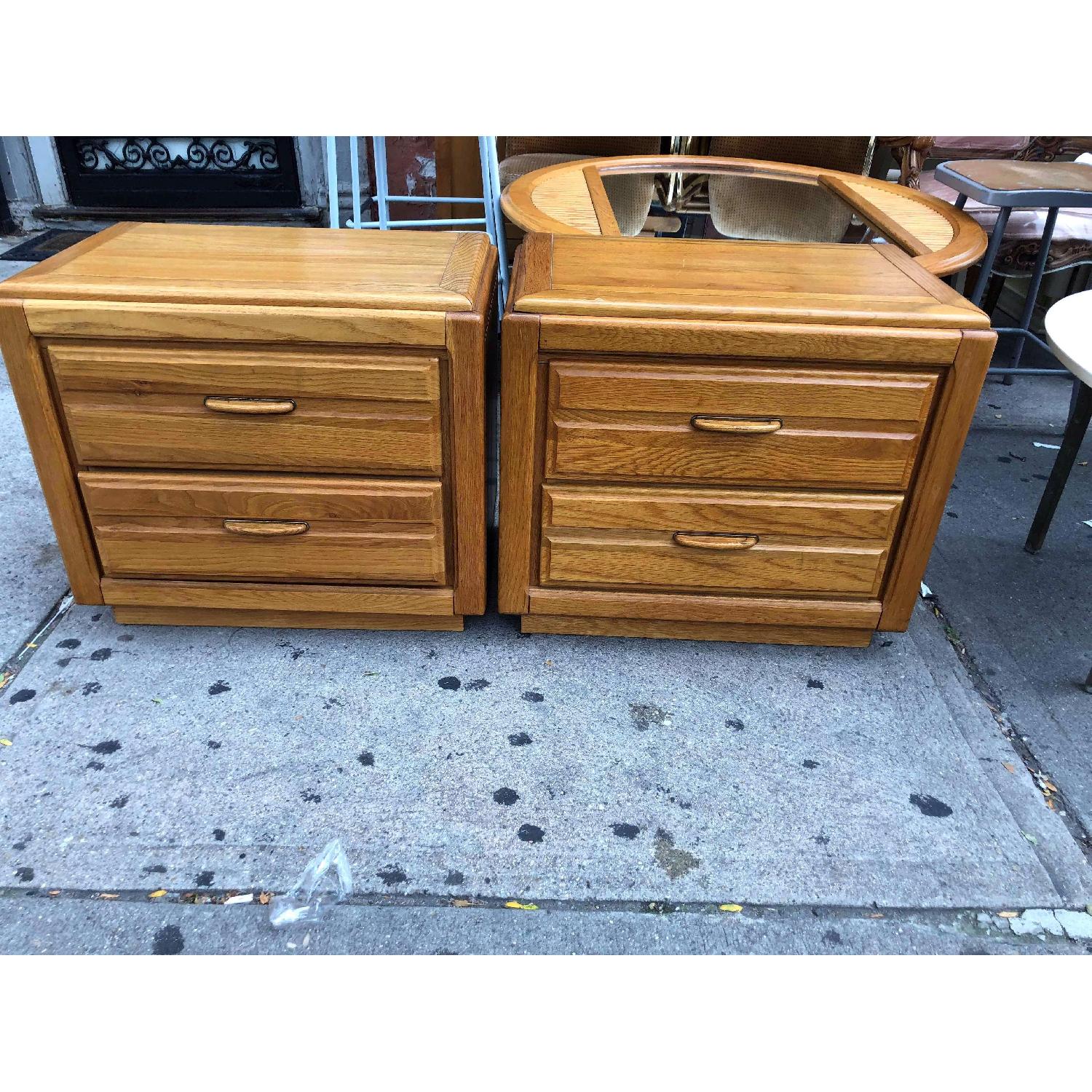 Light Brown Wooden Nightstands AptDeco