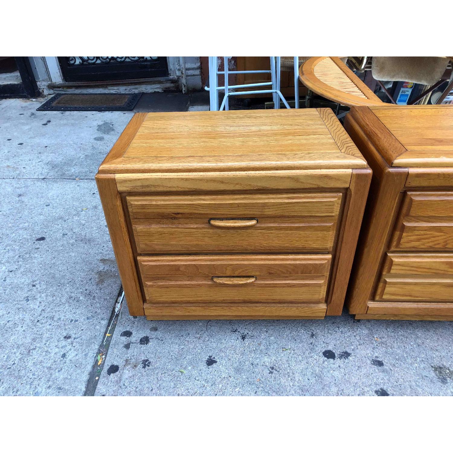 Light Brown Wooden Nightstands AptDeco