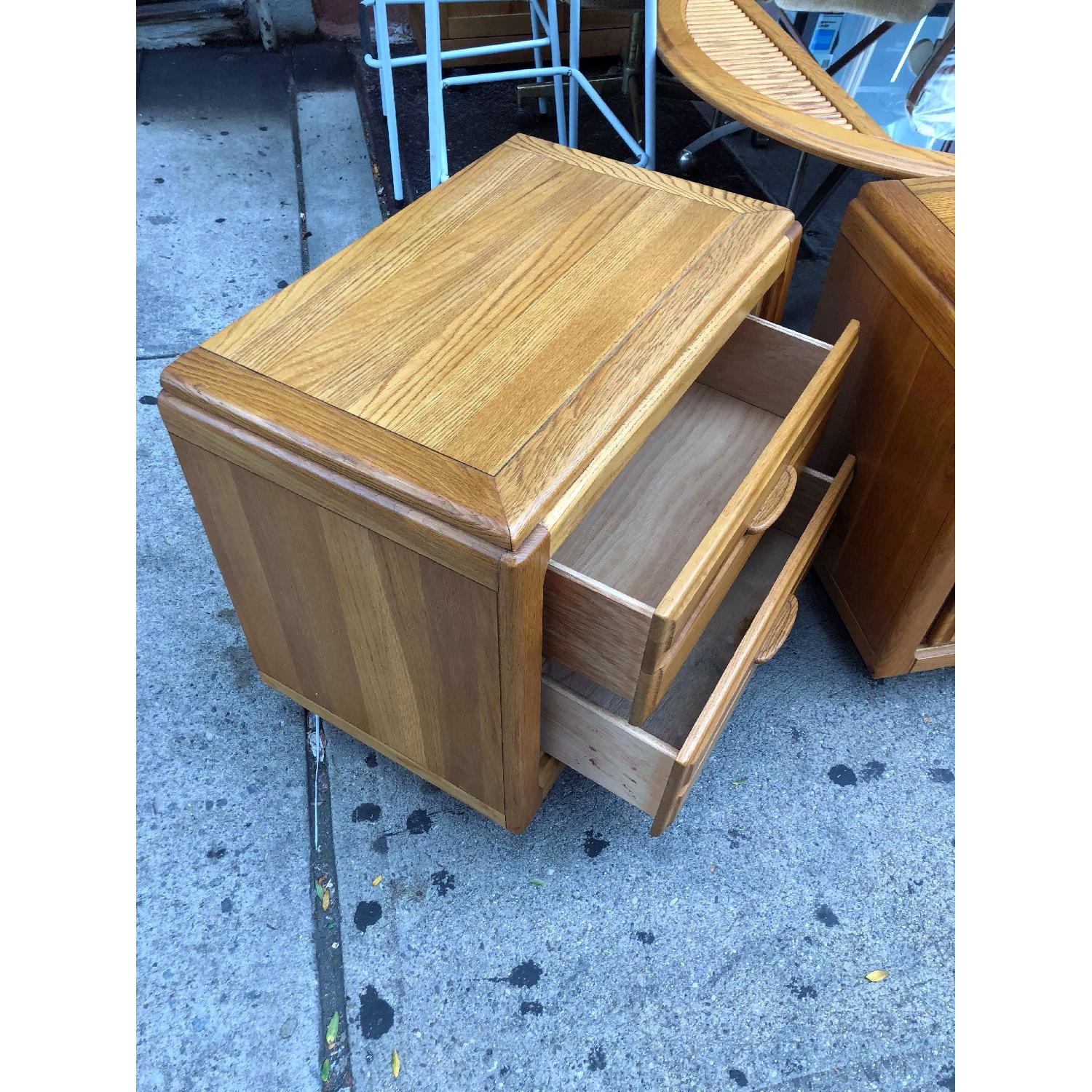 Light Brown Wooden Nightstands AptDeco
