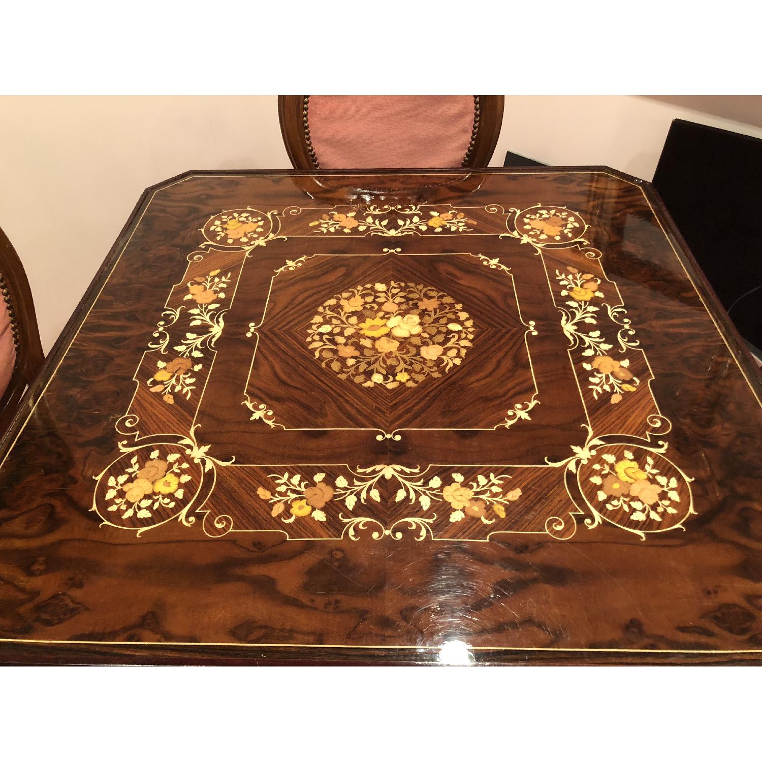 Renzo Romagnoli Italian Wood Multi Games Table w/ 4 Chairs - image-2