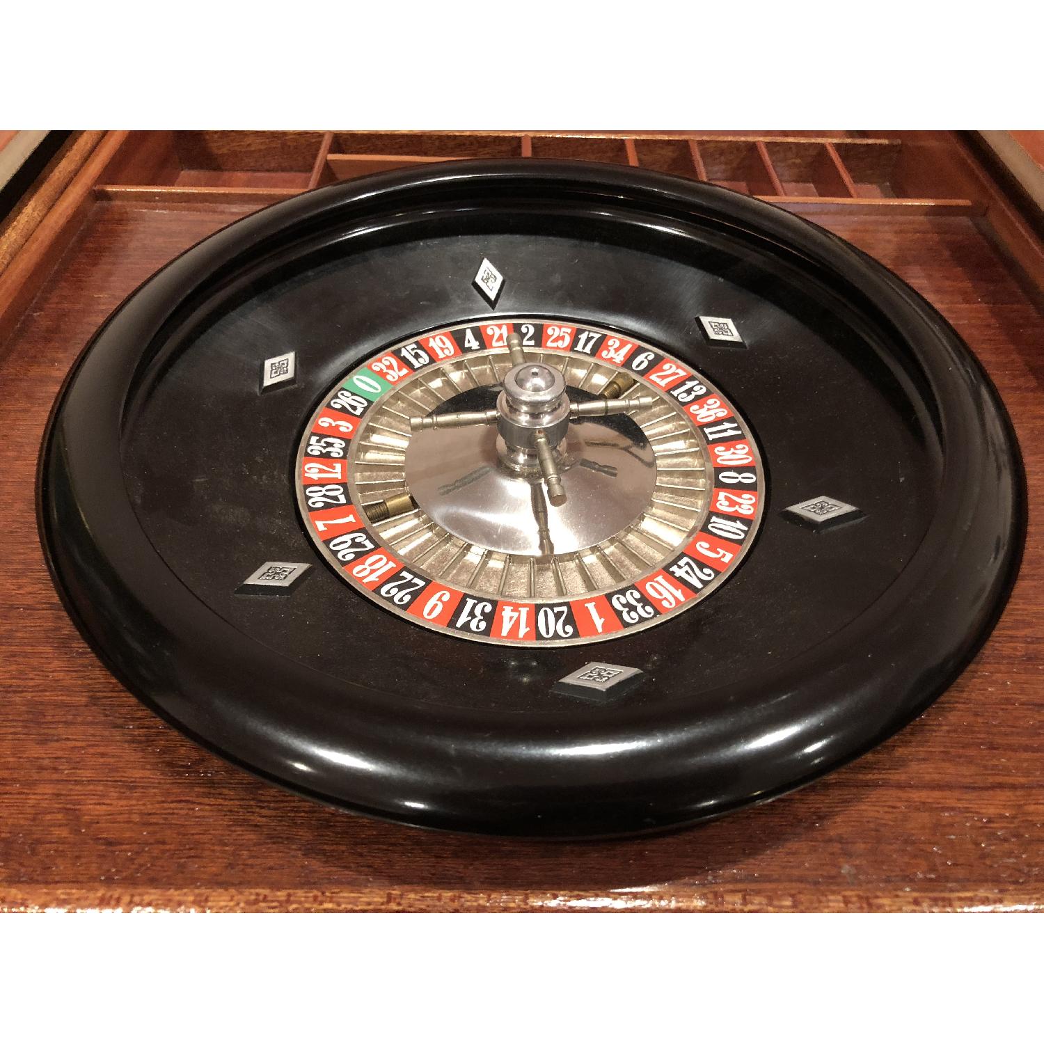 Renzo Romagnoli Italian Wood Multi Games Table w/ 4 Chairs - image-4