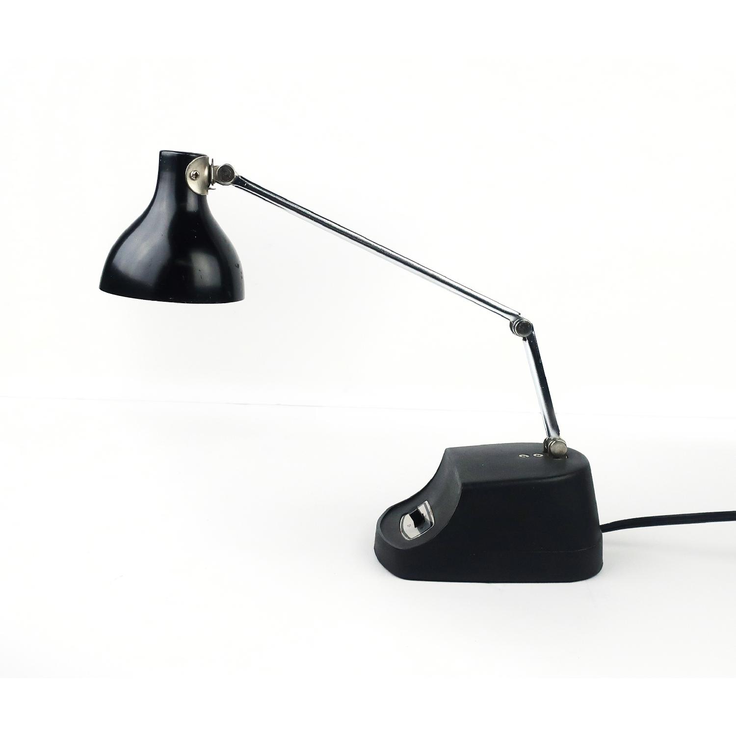 Small Mid-Century Modern Black Desk Lamp - image-2