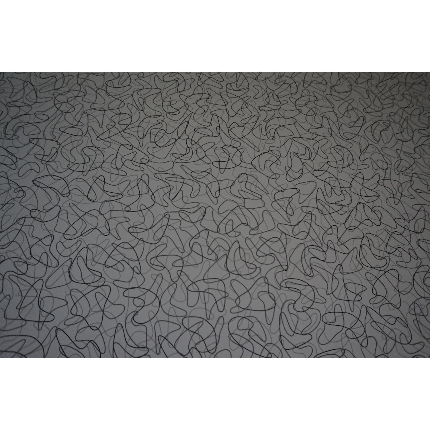 Retro Cafe Table w/ Boomerang Pattern - image-4