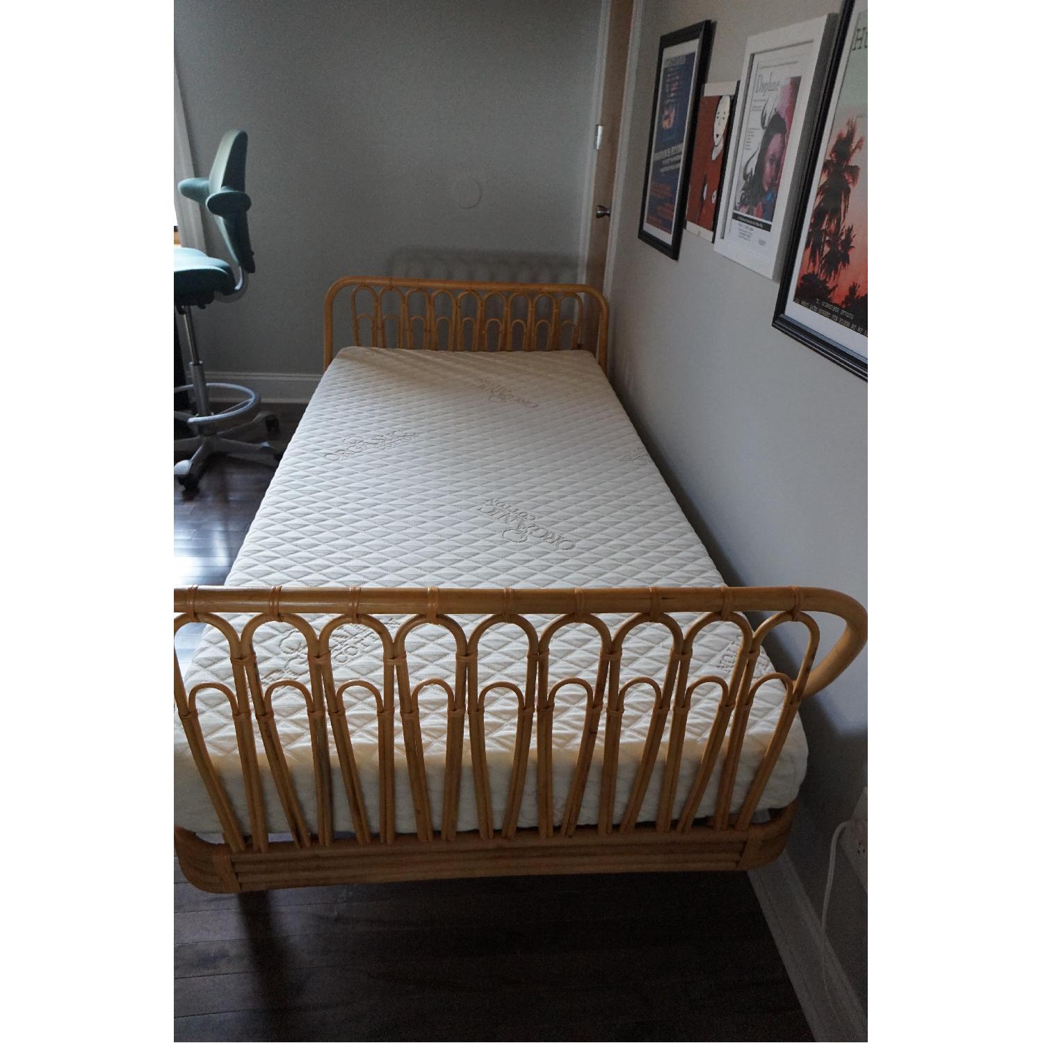 Urban Outfitters Canoga Rattan Twin Bed AptDeco