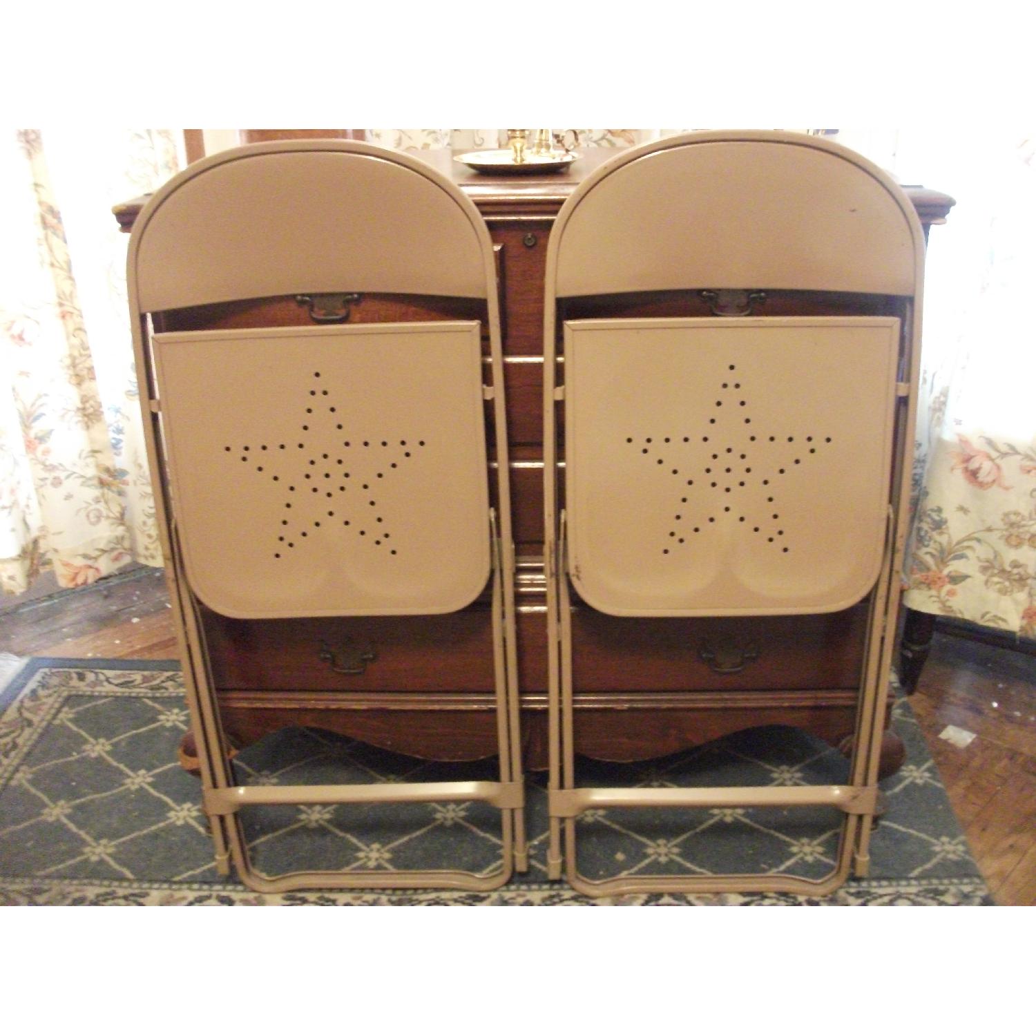 Texas Star Rocking Chairs Texas Star Metal Folding Chairs - AptDeco