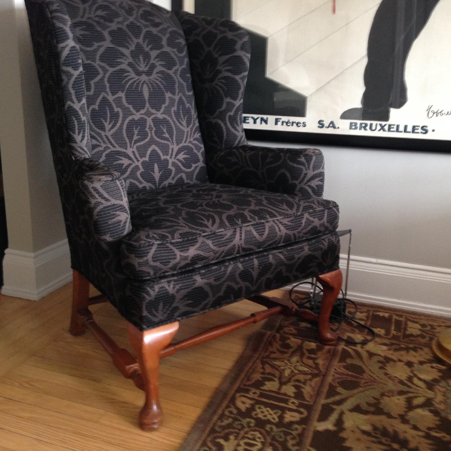 Vintage High Back Wing Chair - image-2