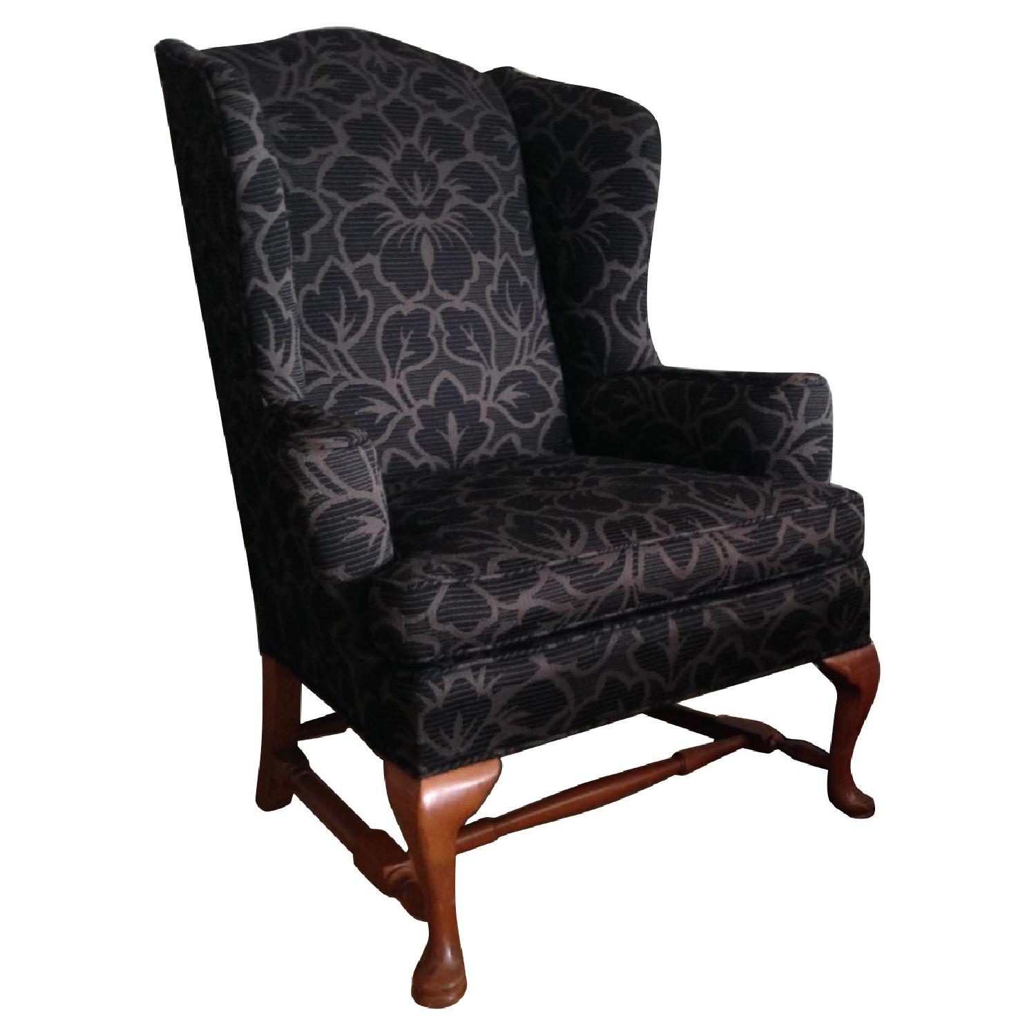 Vintage High Back Wing Chair - image-0