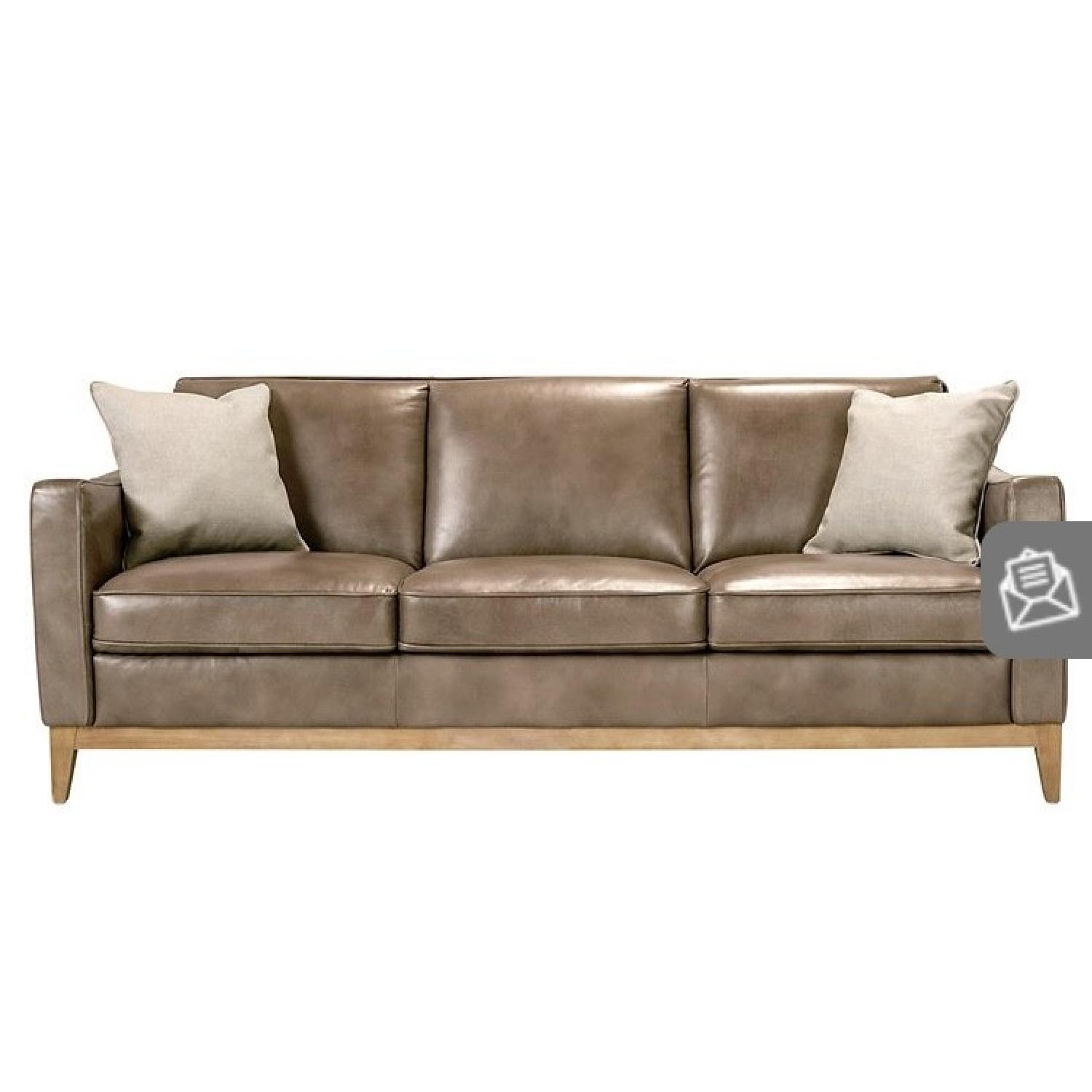 Raymour & Flanigan Berkley Leather Sofa - image-1