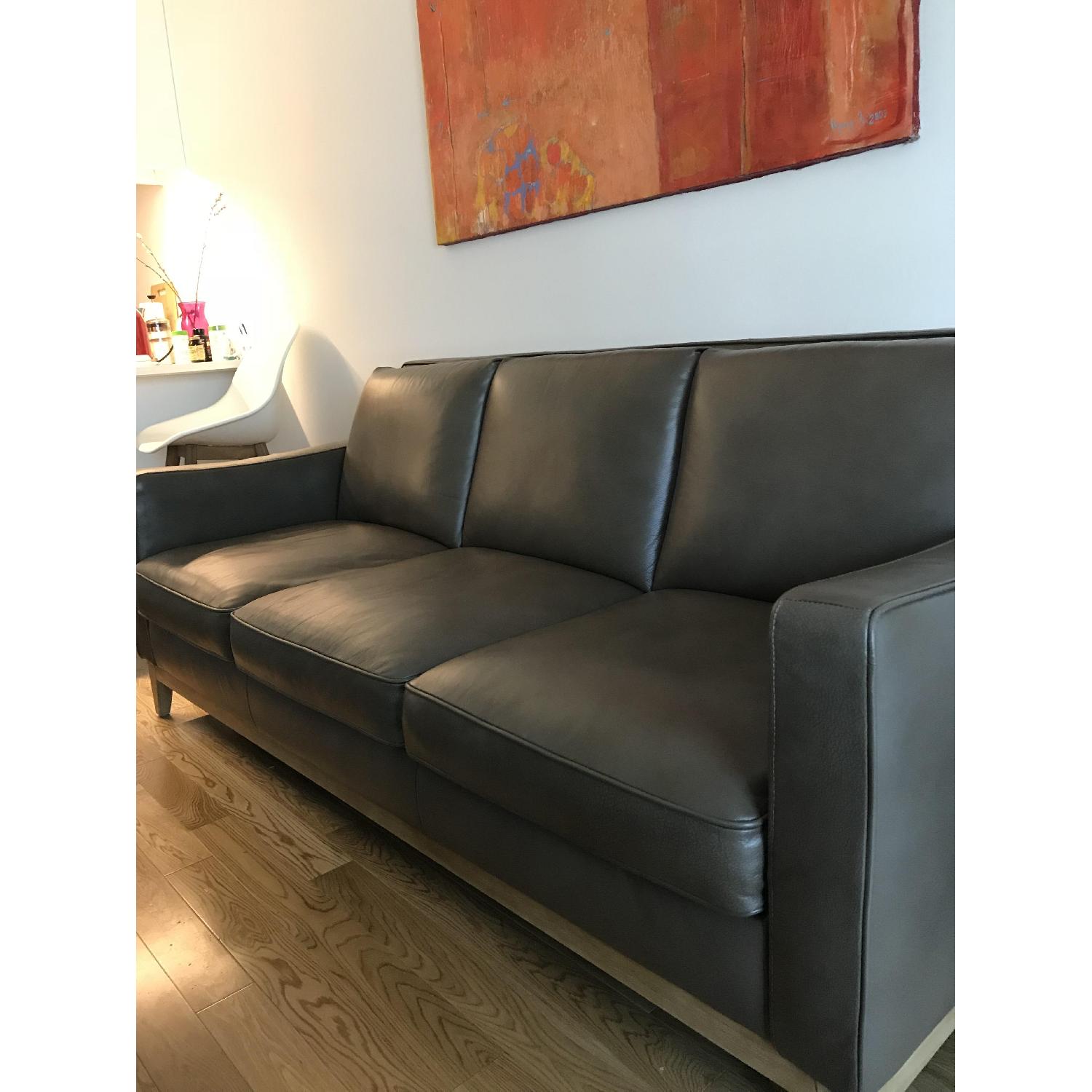 Raymour & Flanigan Berkley Leather Sofa - image-3