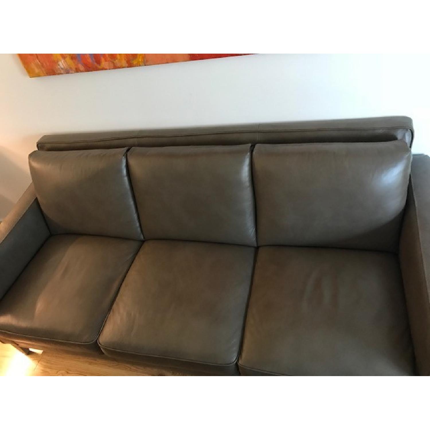 Raymour & Flanigan Berkley Leather Sofa - image-4