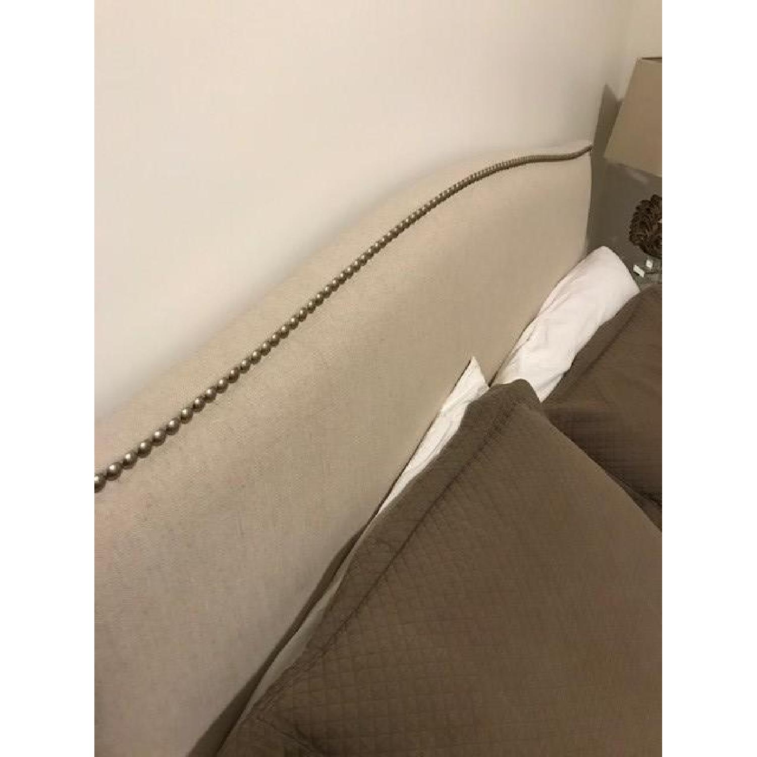 Crate & Barrel Colette Queen Upholstered Bed in Natural - image-2