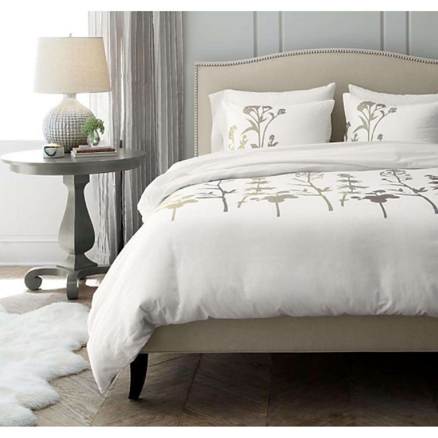 Crate & Barrel Colette Queen Upholstered Bed in Natural - image-11