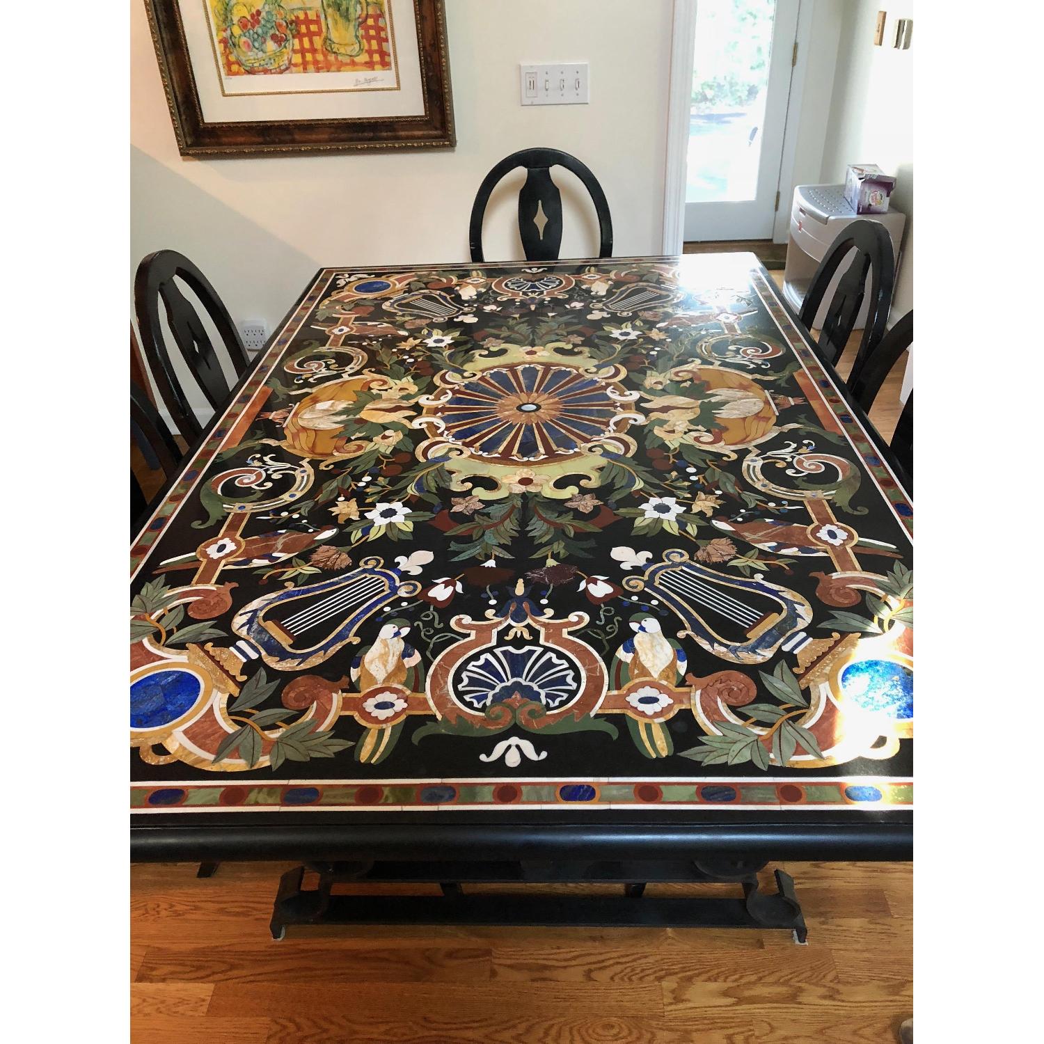 Seret & Sons Handcrafted Natural Stone & Marble Table - image-1