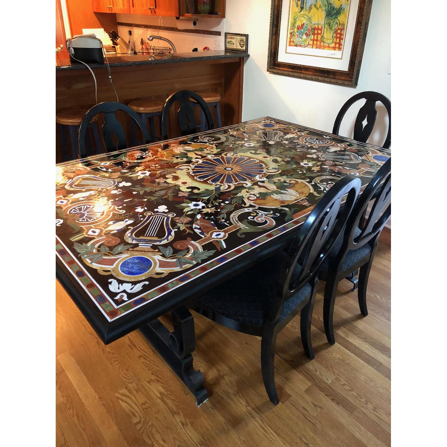 Seret & Sons Handcrafted Natural Stone & Marble Table - image-3