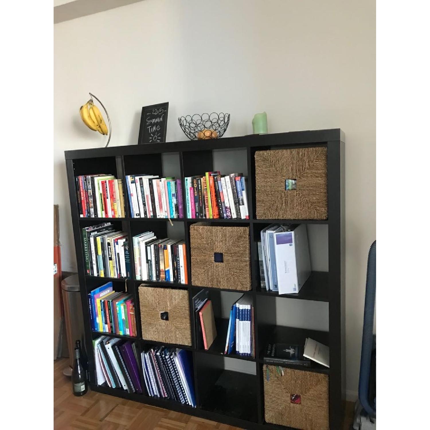Ikea Expedit Black Shelving Unit - image-1